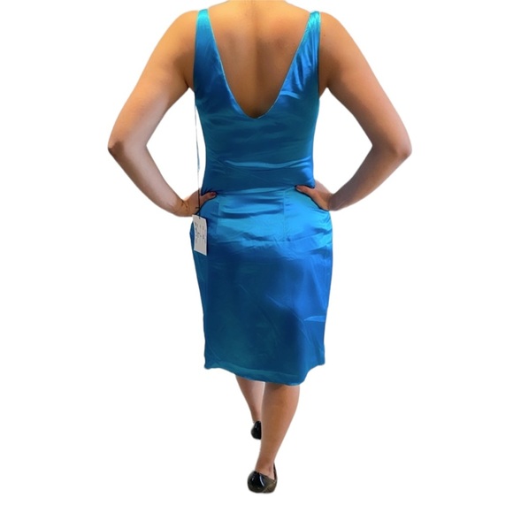 Jovani Cocktail Dress Turquoise - Picture 2 of 3